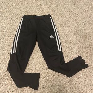 black adidas pants